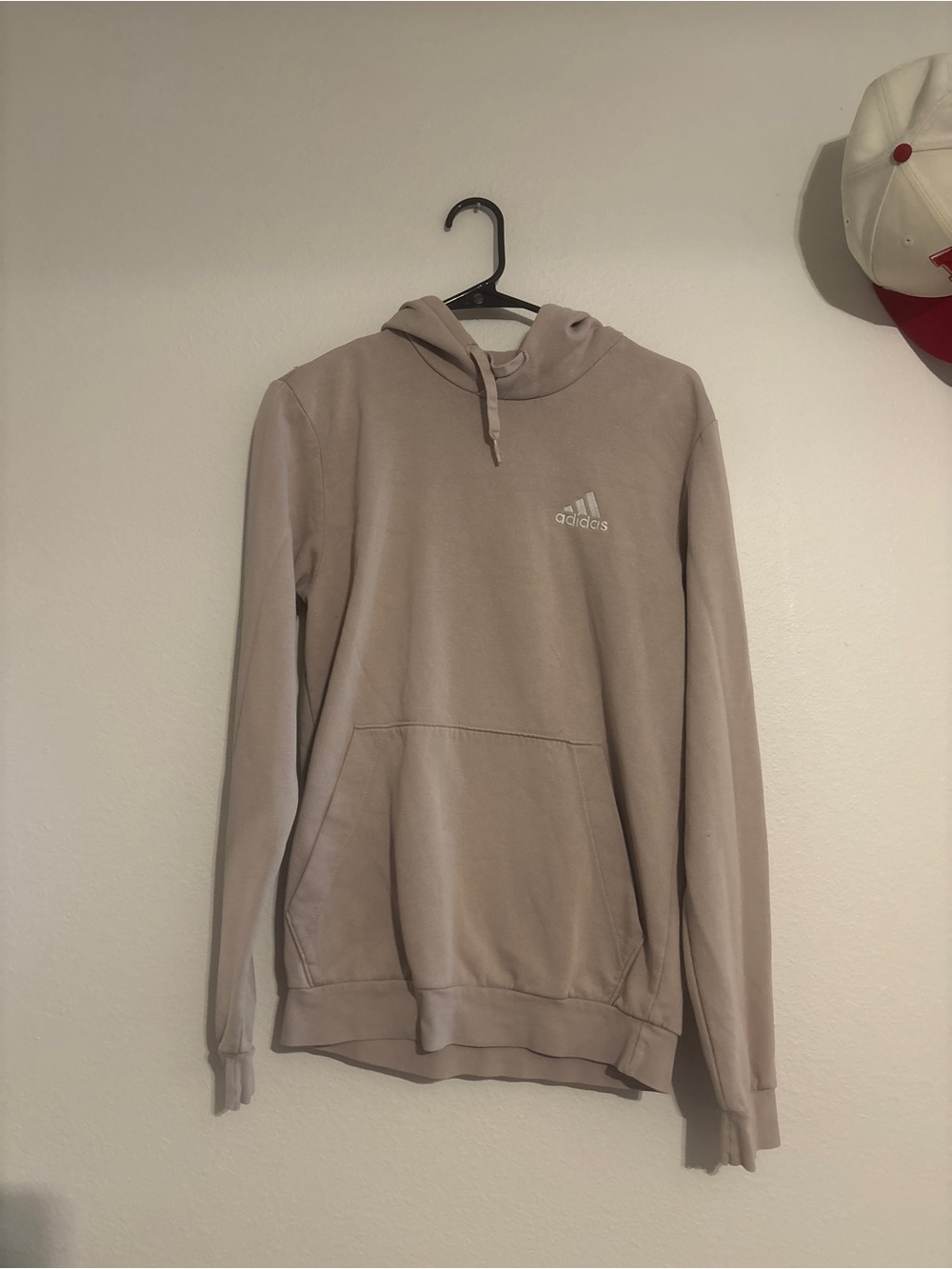 Adidas Womens Taupe Hoodie Sweatshirt